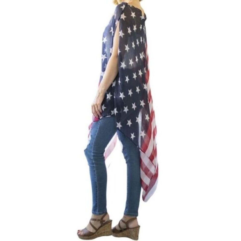 Lightweight Flag Poncho - Picture 3 of 6